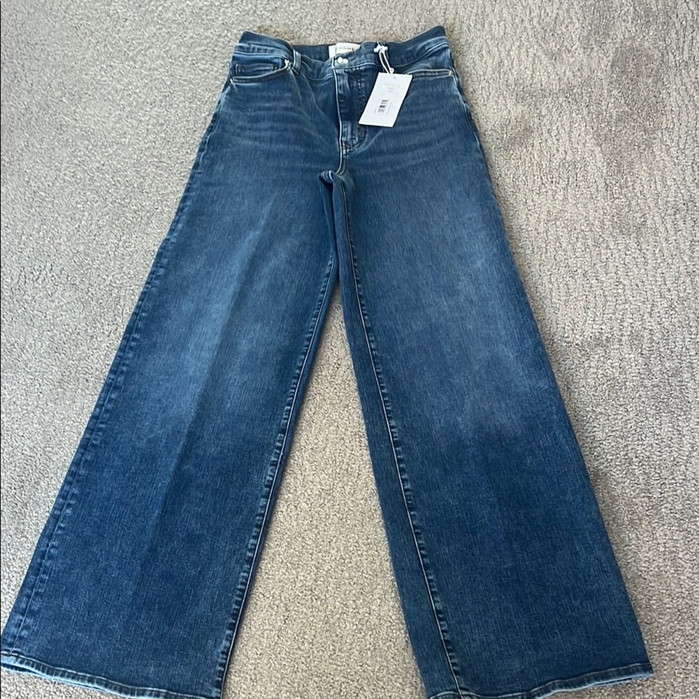 Frame Denim Dark Blue Flare Jeans